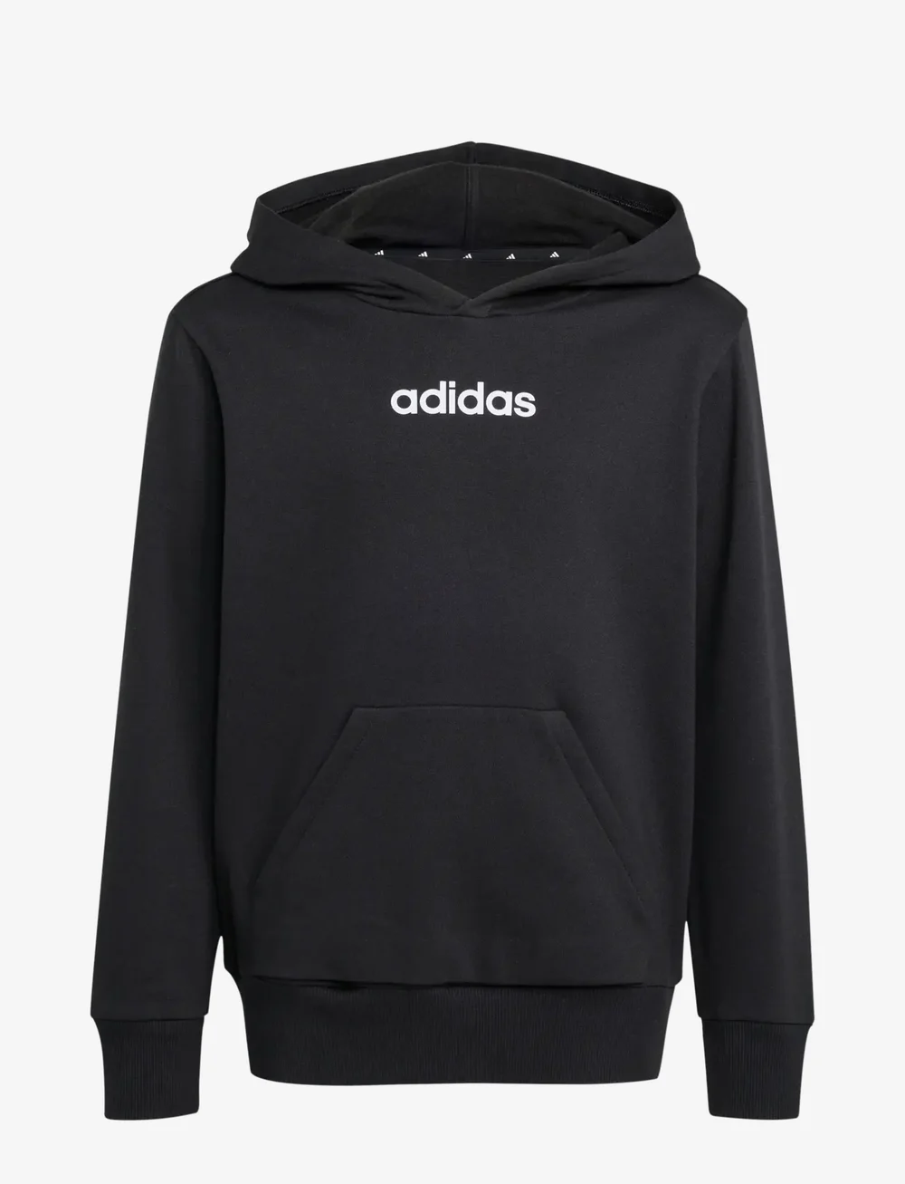 adidas Sportswear - J LIN FL HD - huvtröjor - black/white - 1