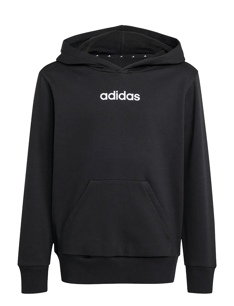 adidas Sportswear - J LIN FL HD - hættetrøjer - black/white - 1