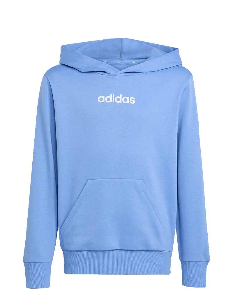 adidas Sportswear - J LIN FL HD - džemperi ar kapuci - blufus/white - 1