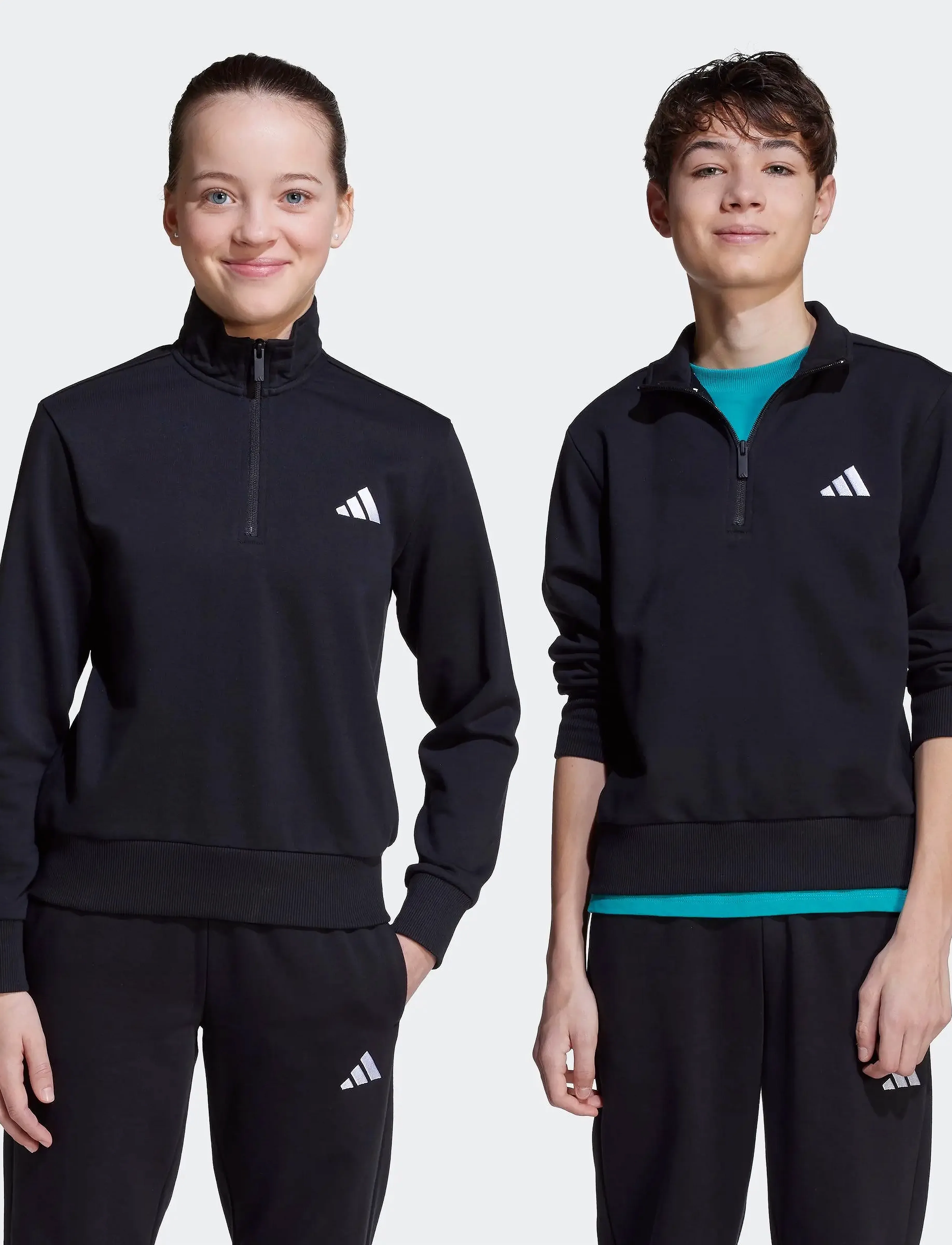 adidas Sportswear - J SL FT HZ 220 - sweatshirts - black/white - 3