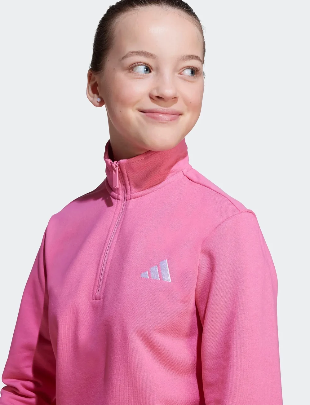 adidas Sportswear - J SL FT HZ 220 - sweatshirts - pnkfus/white - 3