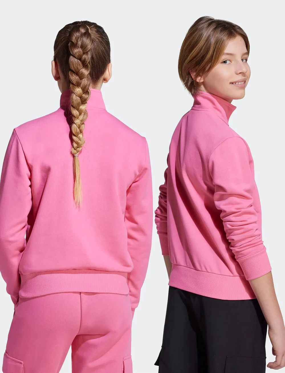 adidas Sportswear - J SL FT HZ 220 - sweatshirts - pnkfus/white - 5
