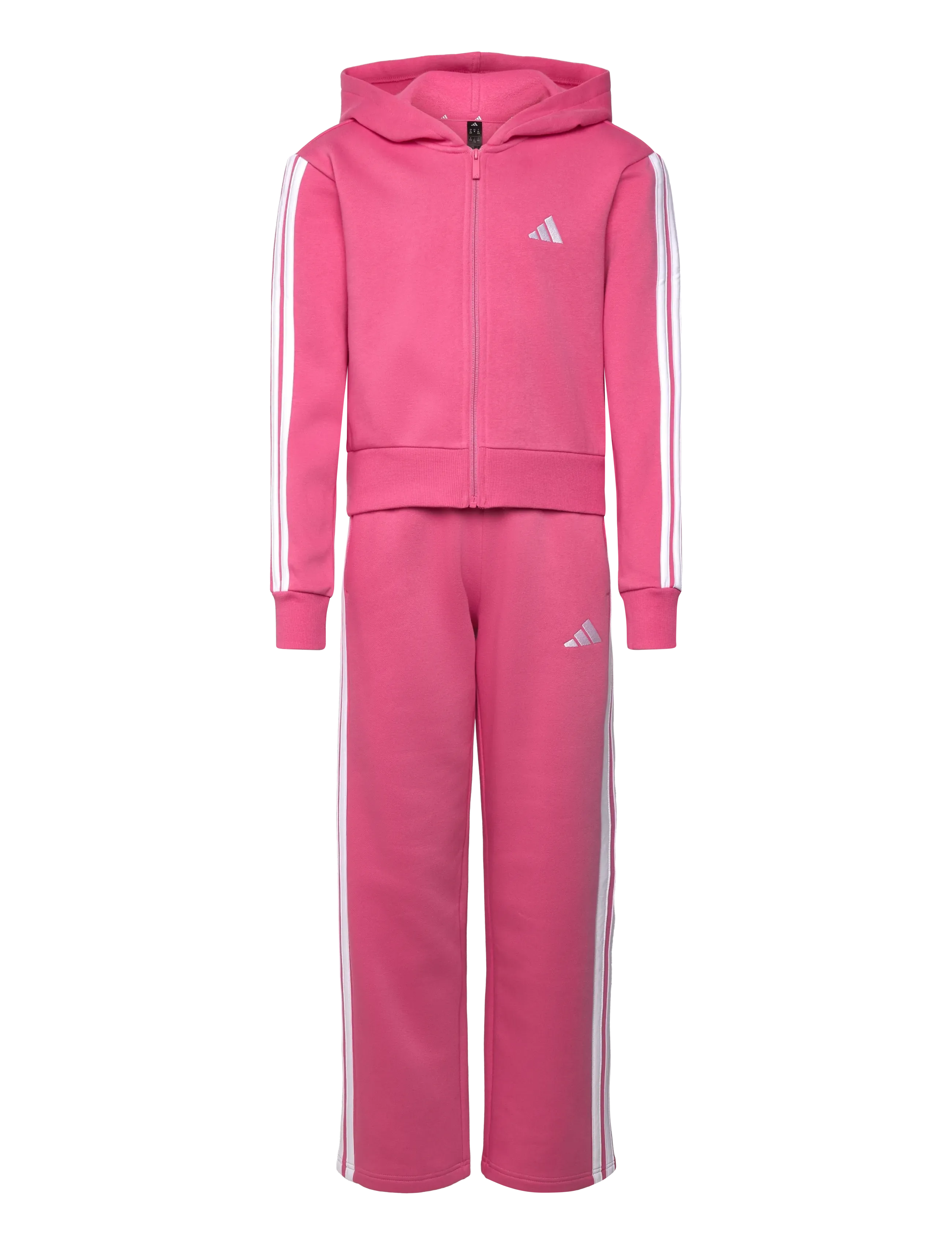 adidas Sportswear JG 3S FL TS 240 - Set - PNKFUS/WHITE / pink/rose