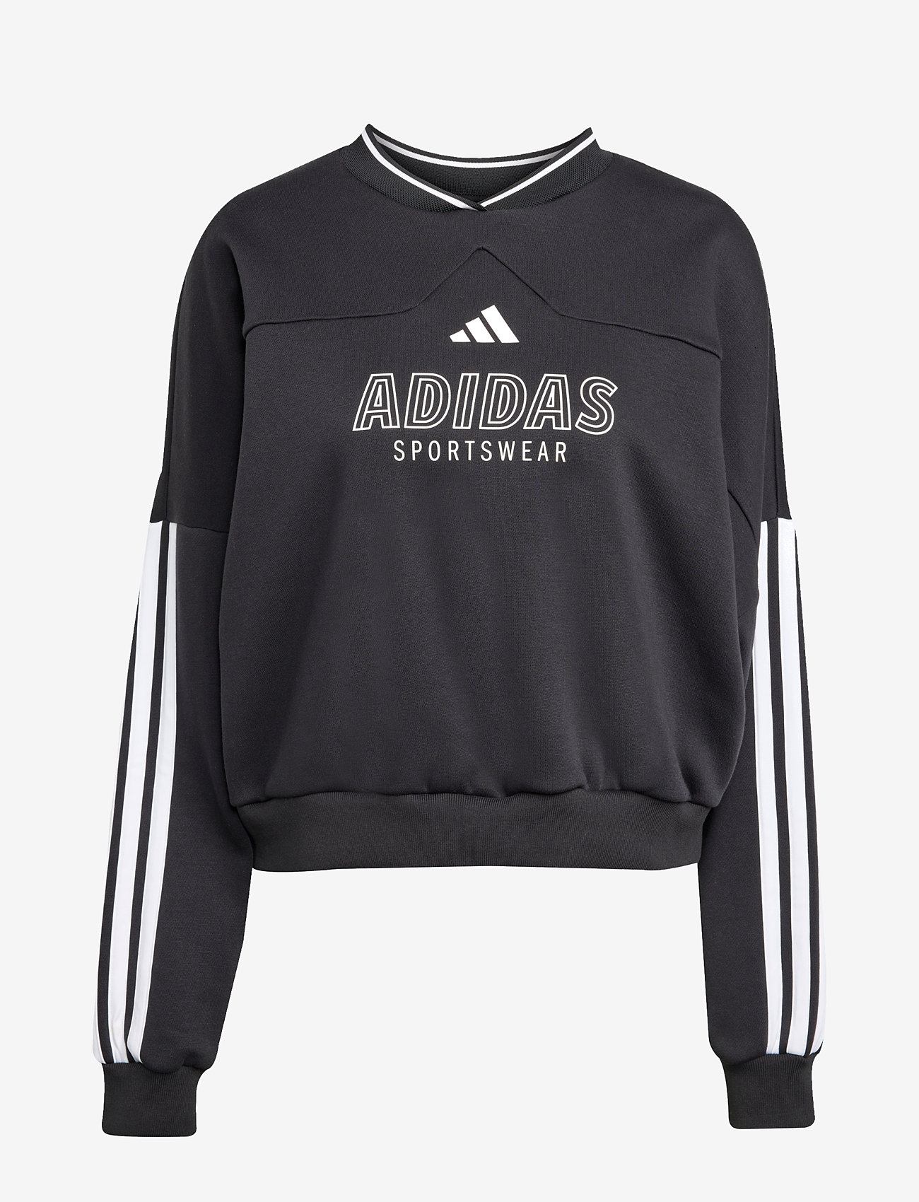 adidas Sportswear - W TIRO FL SWT - dressipluusid - black/white - 1