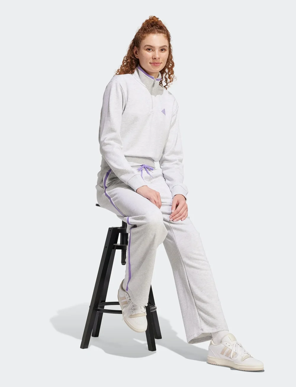 adidas Sportswear - W CB 14ZIP - sweatshirts - lgreyh - 0