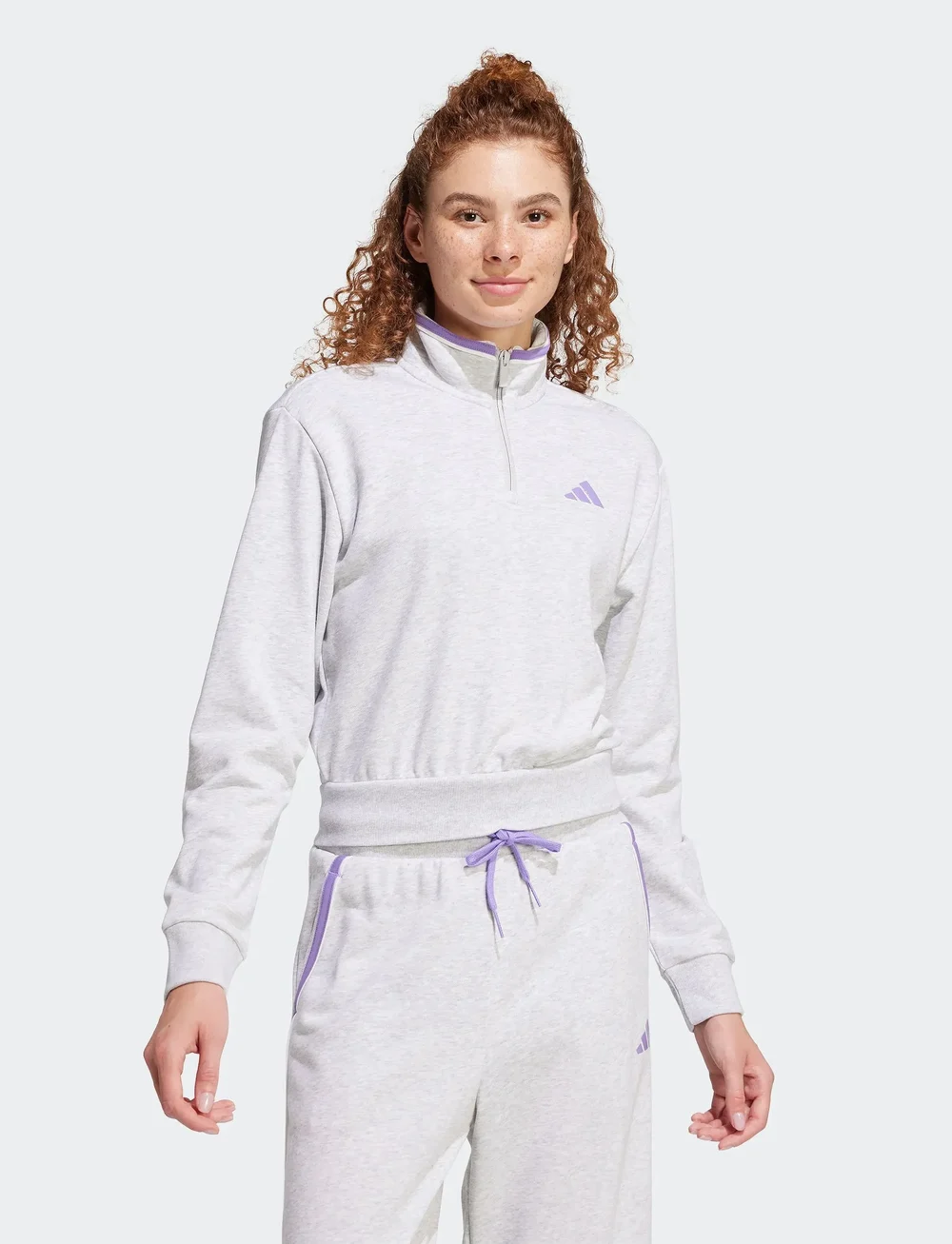 adidas Sportswear - W CB 14ZIP - sweatshirts - lgreyh - 5