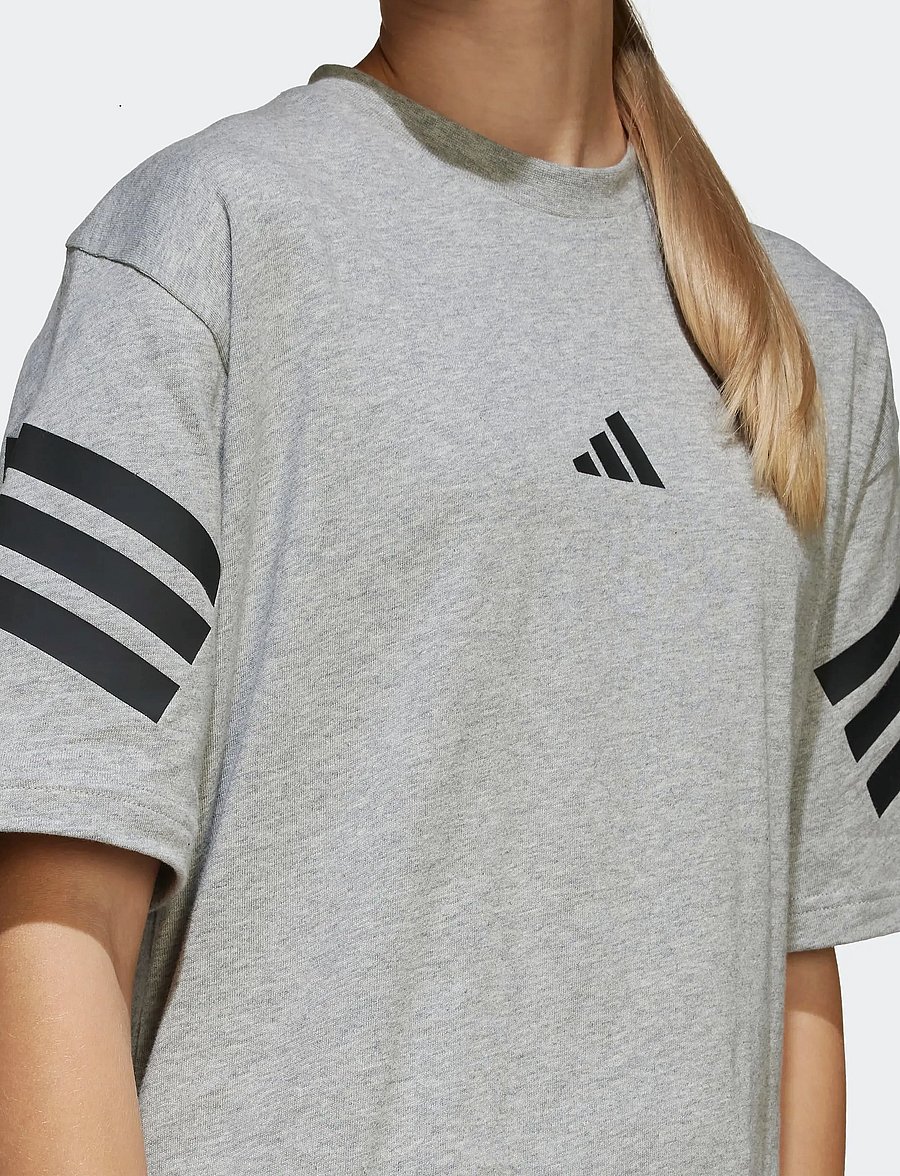 adidas Sportswear - J FI 3S T - t-shirts à manches courtes - mgreyh/black - 4