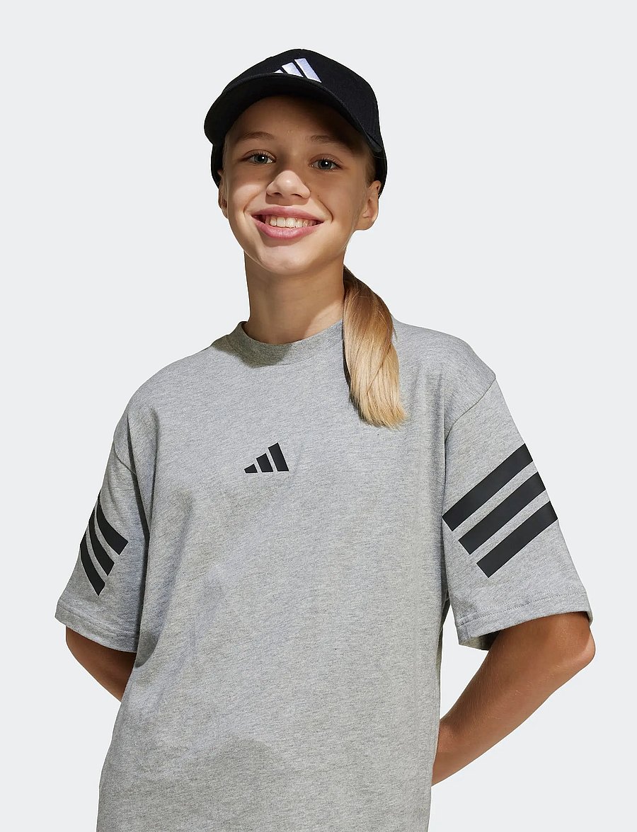 adidas Sportswear - J FI 3S T - t-shirts à manches courtes - mgreyh/black - 5