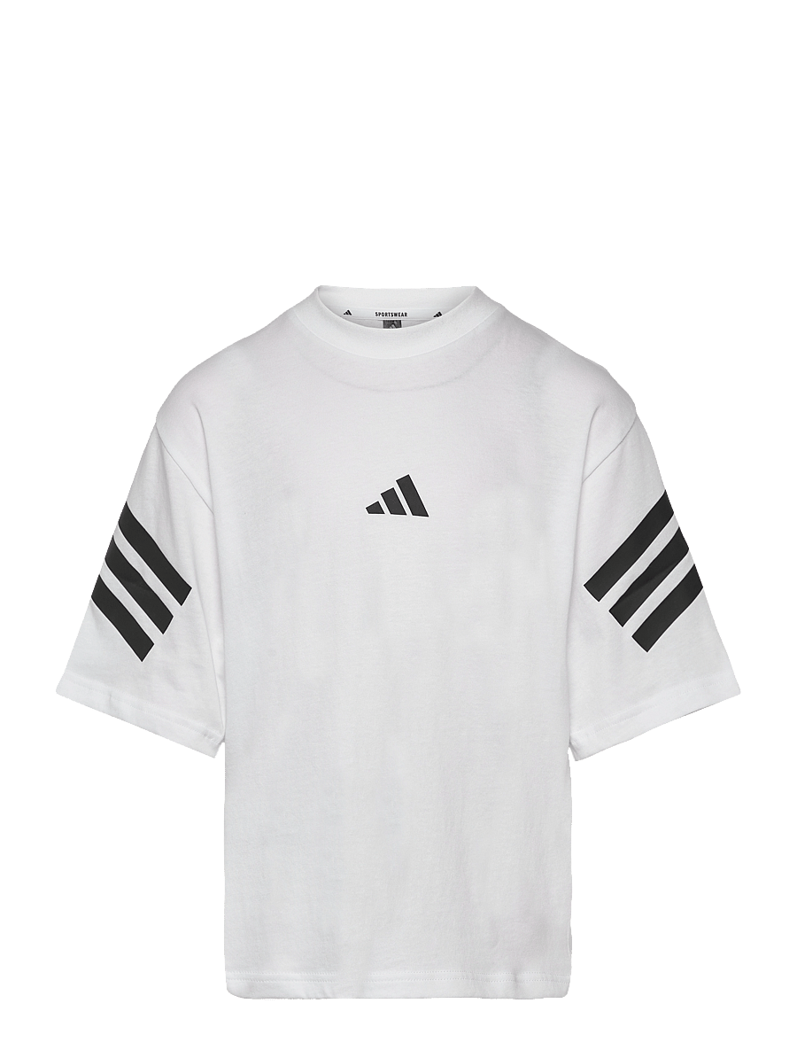 adidas Sportswear - J FI 3S T - kortærmede t-shirts - white/black - 1