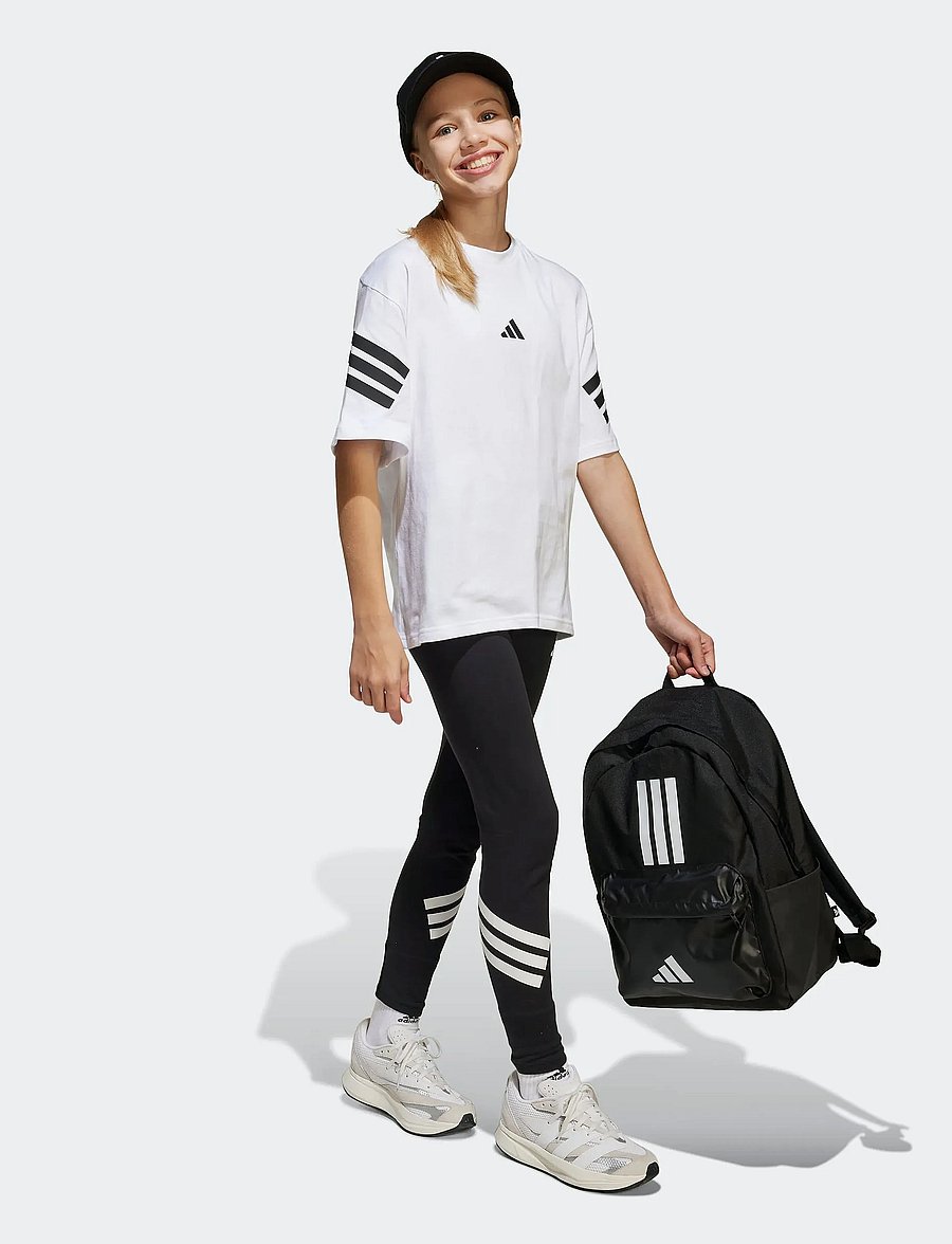 adidas Sportswear - J FI 3S T - kortærmede t-shirts - white/black - 0