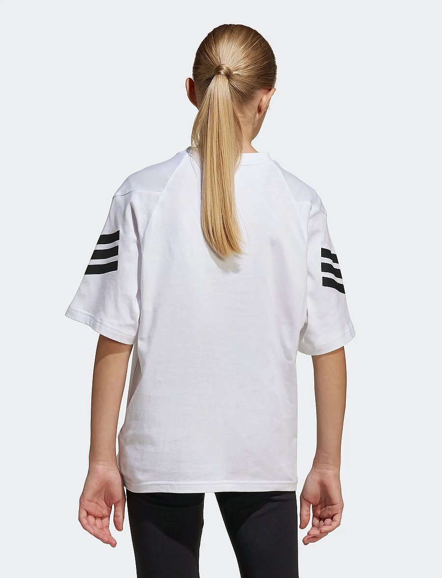 adidas Sportswear - J FI 3S T - kortærmede t-shirts - white/black - 3