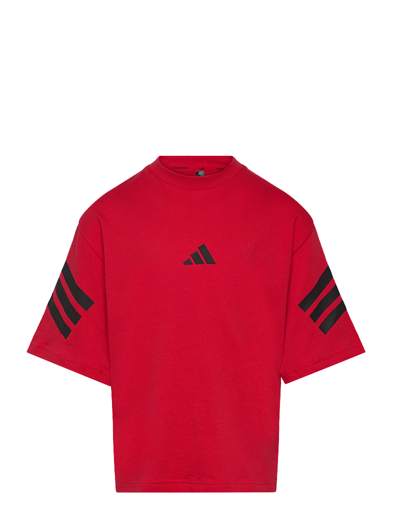 adidas Sportswear - J FI 3S T - kortärmade t-shirts - purrub/black - 1