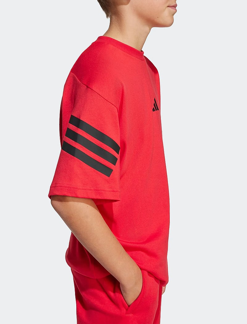 adidas Sportswear - J FI 3S T - kortärmade t-shirts - purrub/black - 3