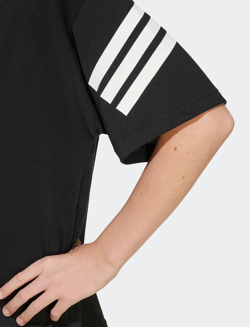 adidas Sportswear - J FI 3S T - kurzärmelig - black/white - 4