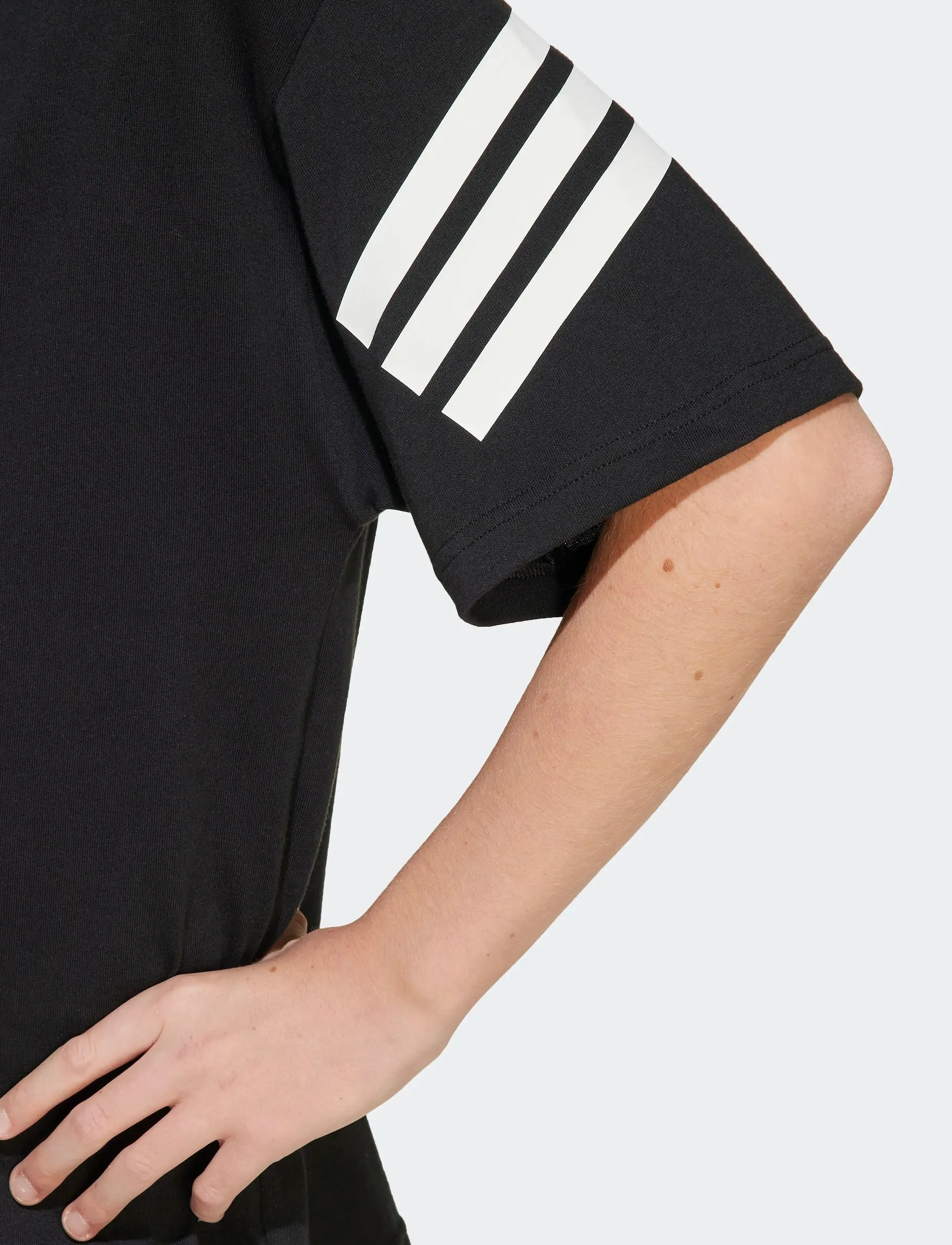 adidas Sportswear - J FI 3S T - lühikeste varrukatega t-särgid - black/white - 4