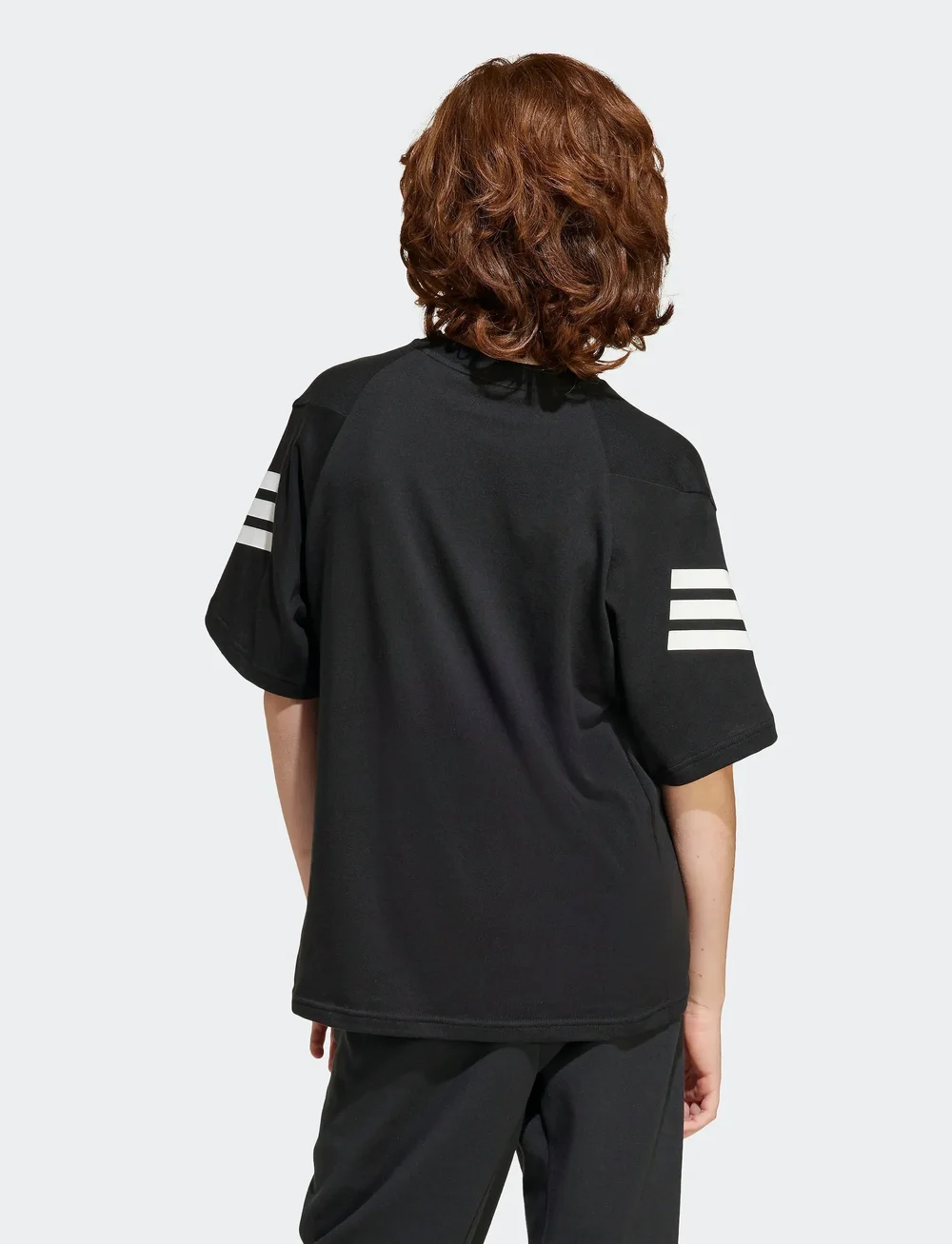 adidas Sportswear - J FI 3S T - kurzärmelig - black/white - 5