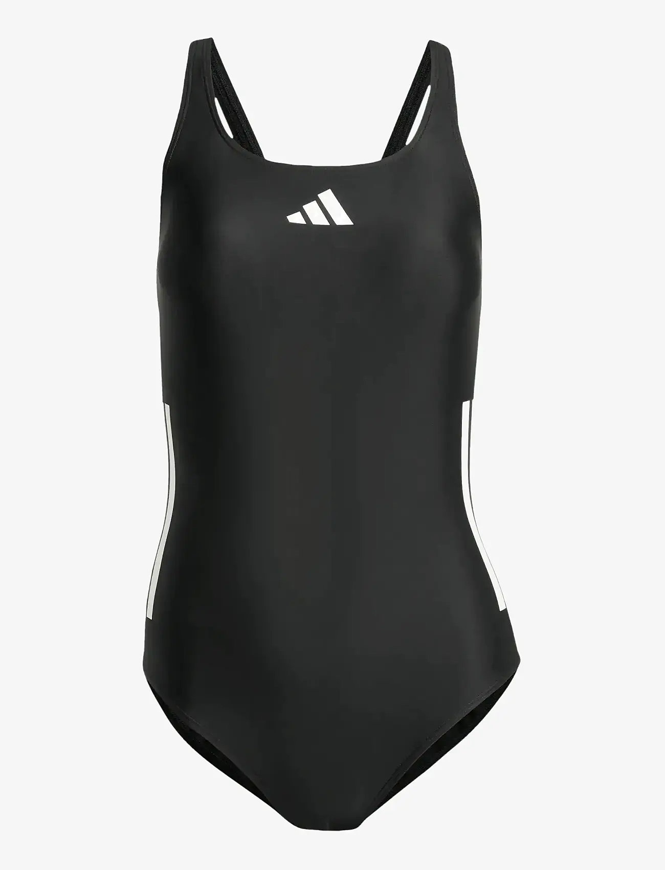 adidas Sportswear - 3S BLD SWIMSUIT - sportiga badkläder - black/white - 1