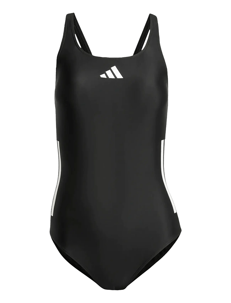 adidas Sportswear - 3S BLD SWIMSUIT - sportsbadetøj - black/white - 1