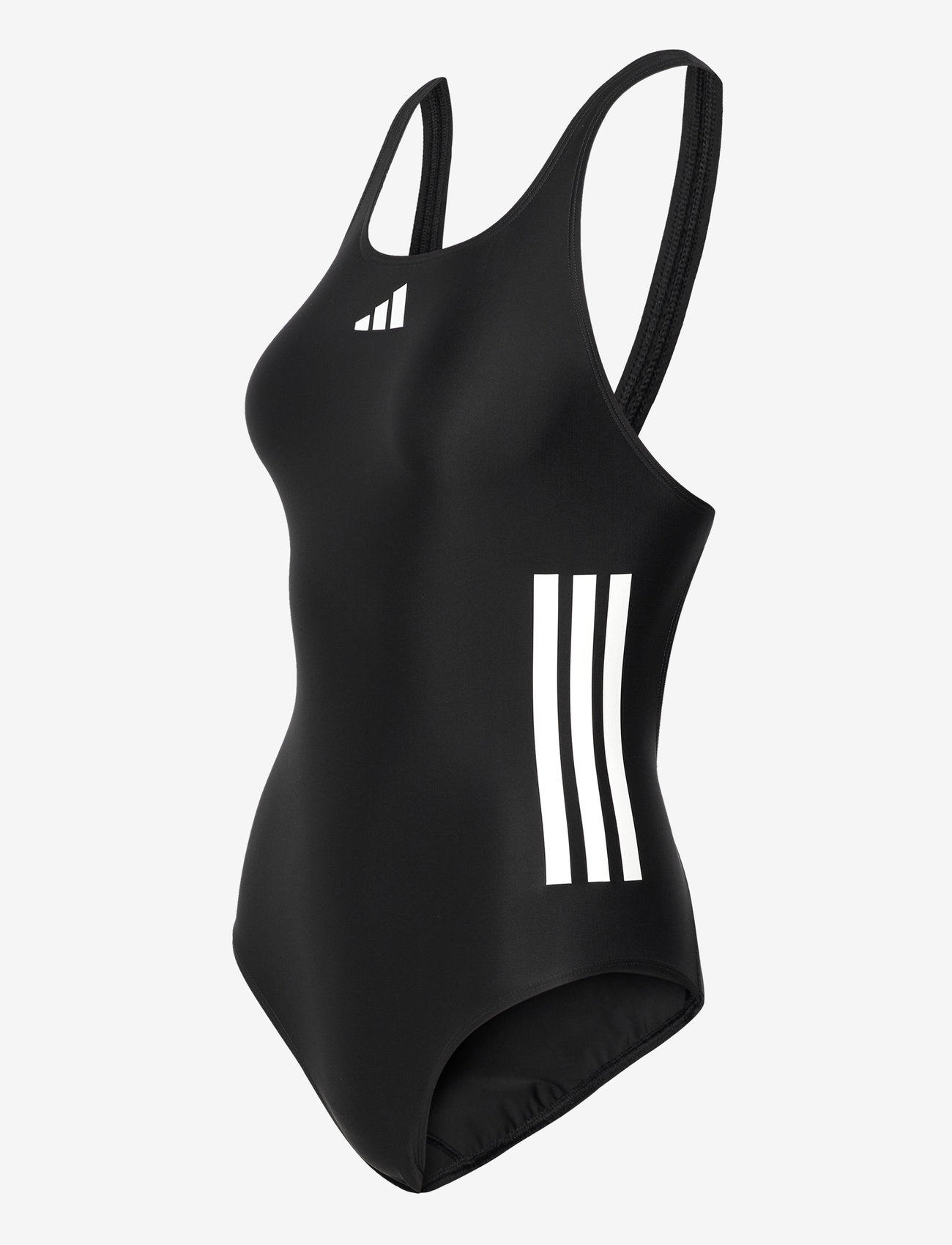 adidas Sportswear - 3S BLD SWIMSUIT - sportiga badkläder - black/white - 3