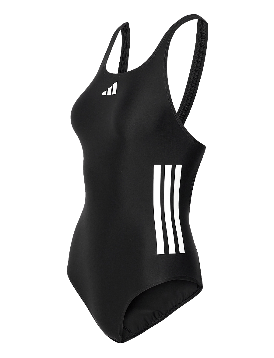 adidas Sportswear - 3S BLD SWIMSUIT - sportsbadetøj - black/white - 3