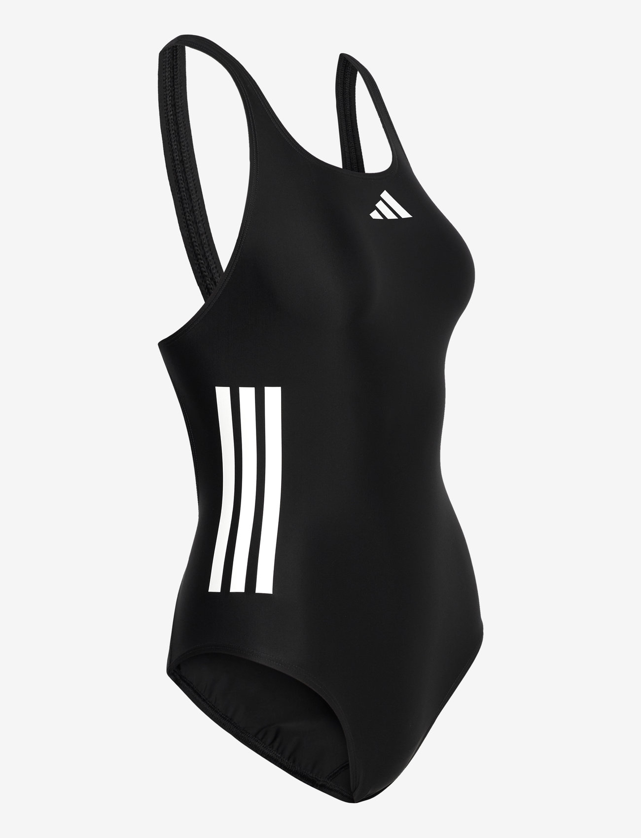 adidas Sportswear - 3S BLD SWIMSUIT - sportiga badkläder - black/white - 4
