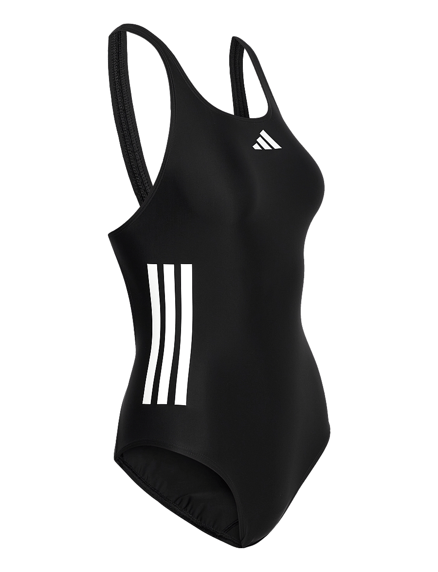 adidas Sportswear - 3S BLD SWIMSUIT - sportsbadetøj - black/white - 4