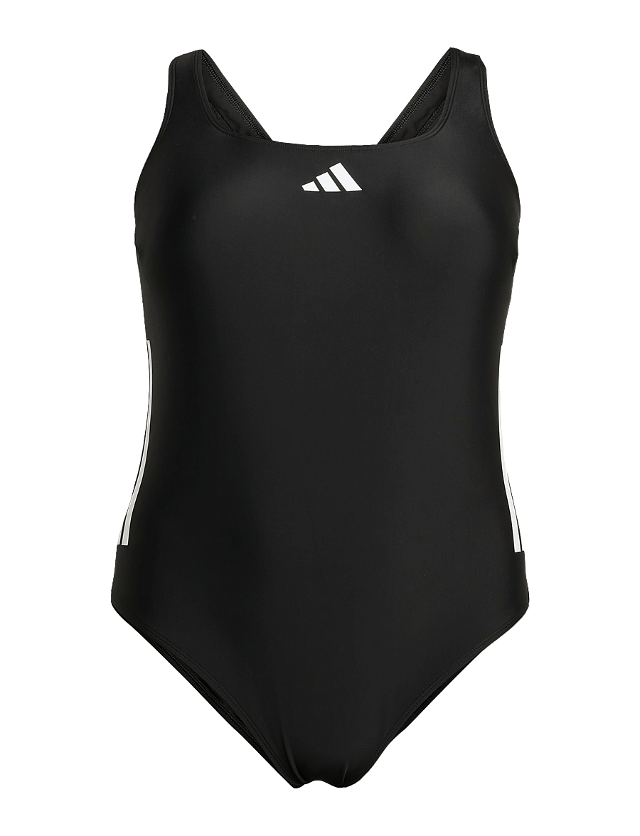 adidas Sportswear - 3S BLD SUIT PS - sportiga badkläder - black/white - 1