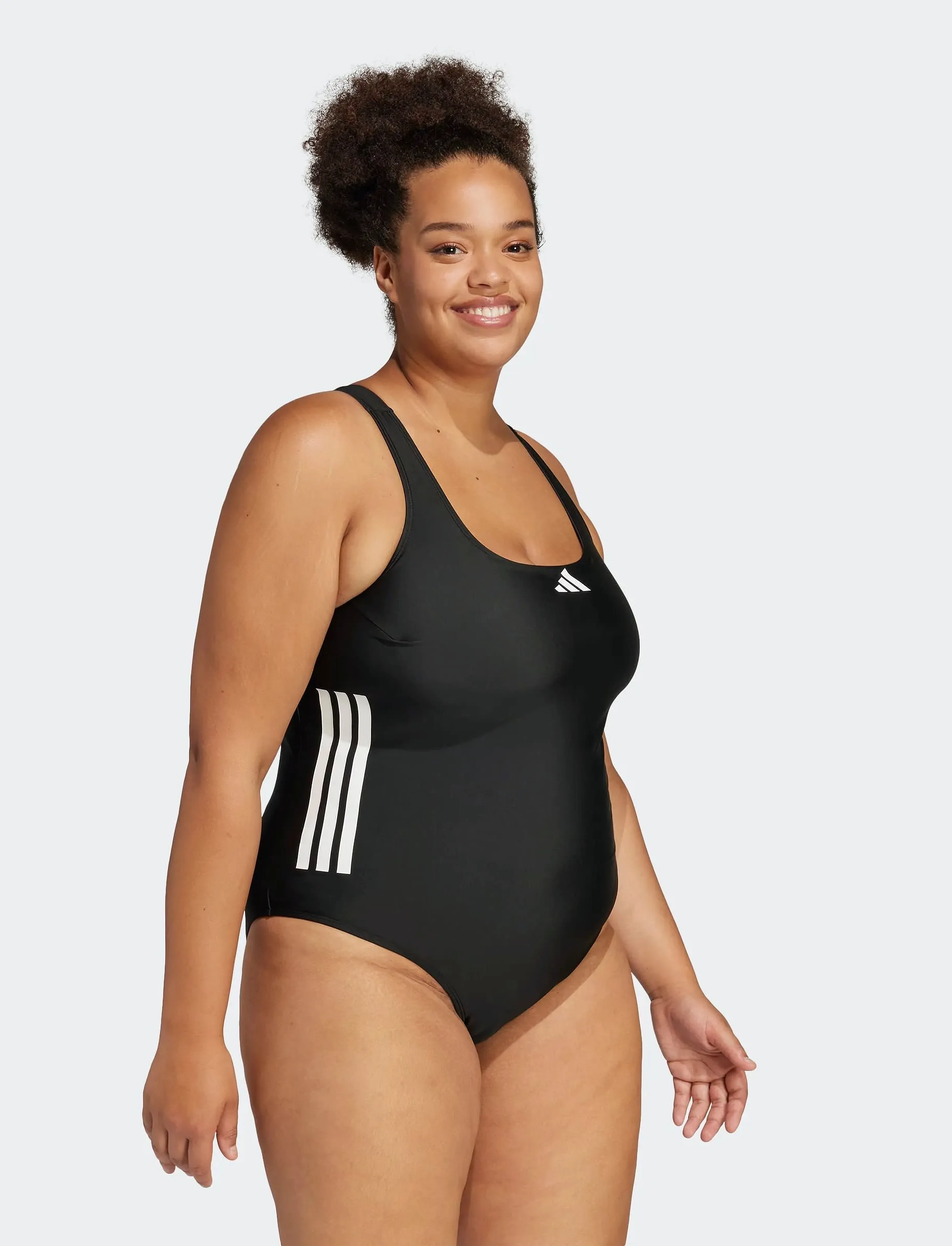 adidas Sportswear - 3S BLD SUIT  PS - ujumistrikood - black/white - 5