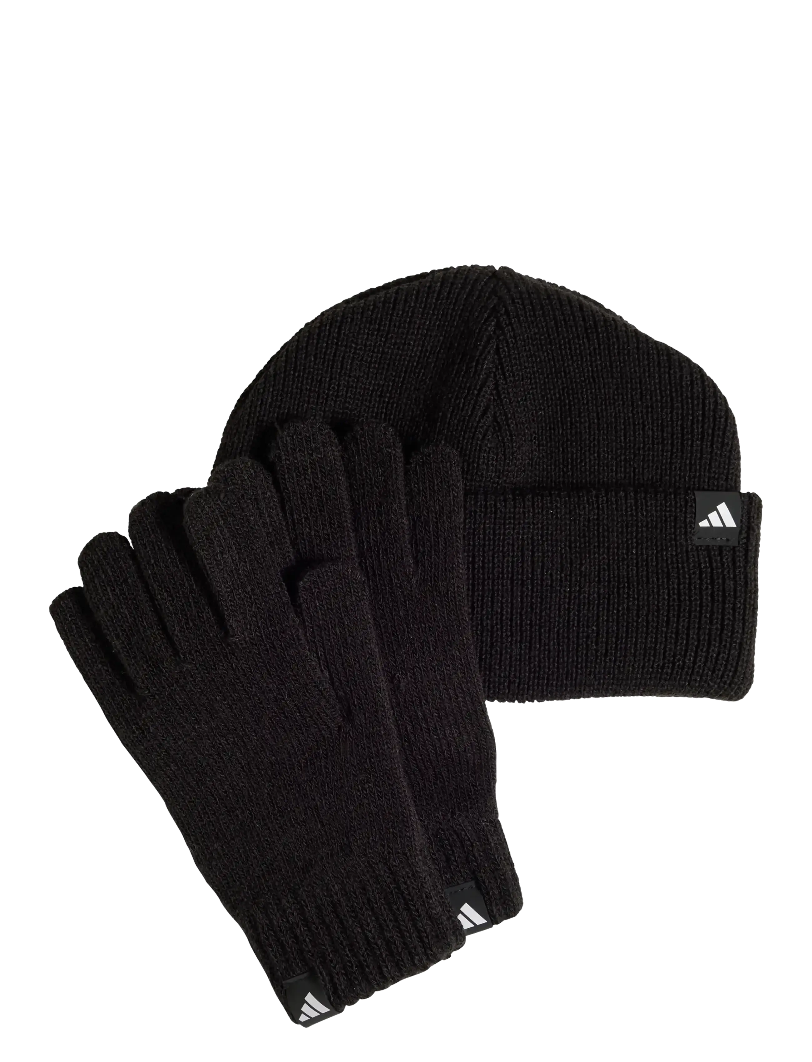 adidas Sportswear Glove Beanie K, 48-50, Accessories, Schwarz - Winter Accessory Set, Kinder