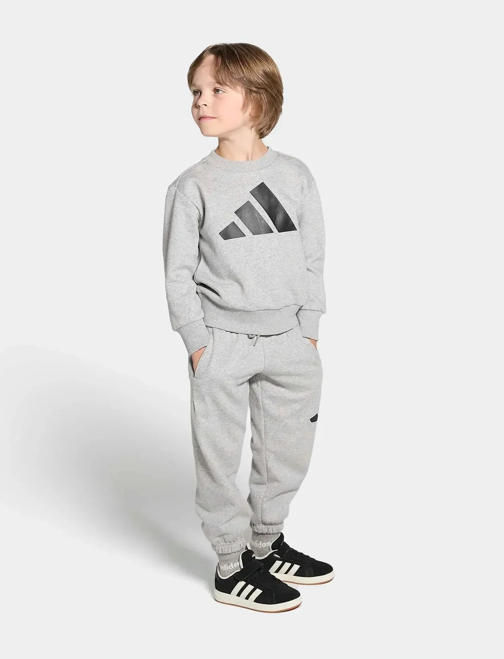 adidas Sportswear - GRAND COURT 00s EL C - kõrge säärega tossud - cblack/owhite/gum10 - 0