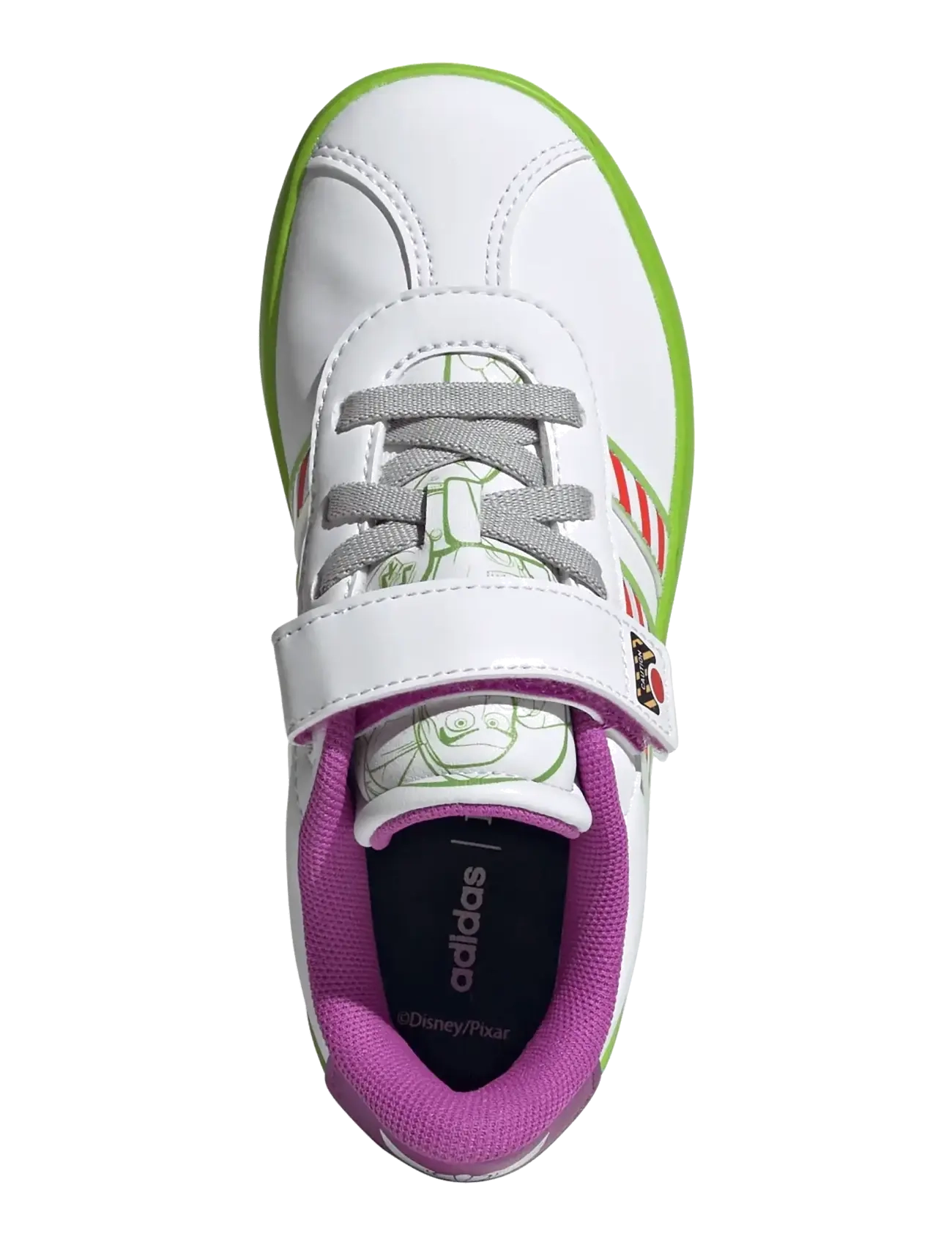 adidas Sportswear - VL COURT BUZZ  EL C - laisvalaikio batai žemu aulu - ftwwht/ftwwht/sesogr - 4