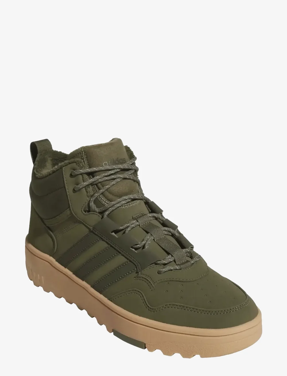 adidas Sportswear - HOOPS 4.0 MID WINTERIZED - vinterkängor - olistr/ngtcar/gum4 - 0