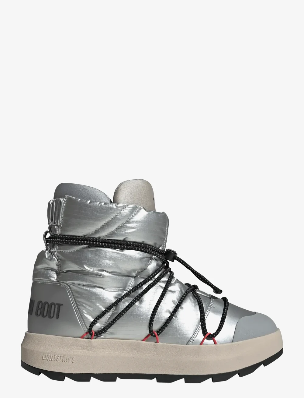 adidas Sportswear - ADIDAS X MOONBOOT ACE - vinterstøvler - msilve/cblack/lucred - 1