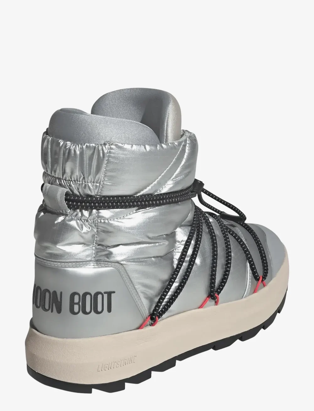 adidas Sportswear - ADIDAS X MOONBOOT ACE - vinterstøvler - msilve/cblack/lucred - 3