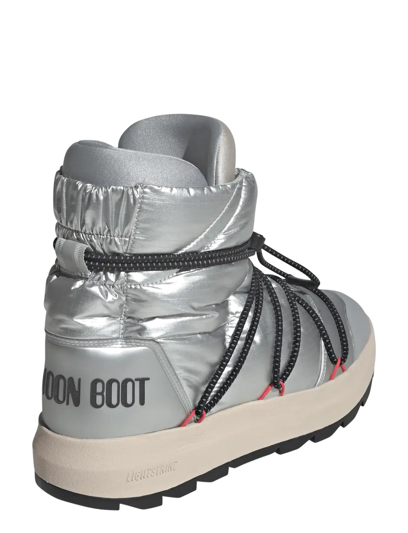 adidas Sportswear - ADIDAS X MOONBOOT ACE - vinterstøvler - msilve/cblack/lucred - 3