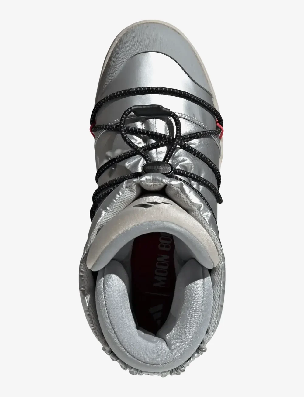 adidas Sportswear - ADIDAS X MOONBOOT ACE - vinterstøvler - msilve/cblack/lucred - 4