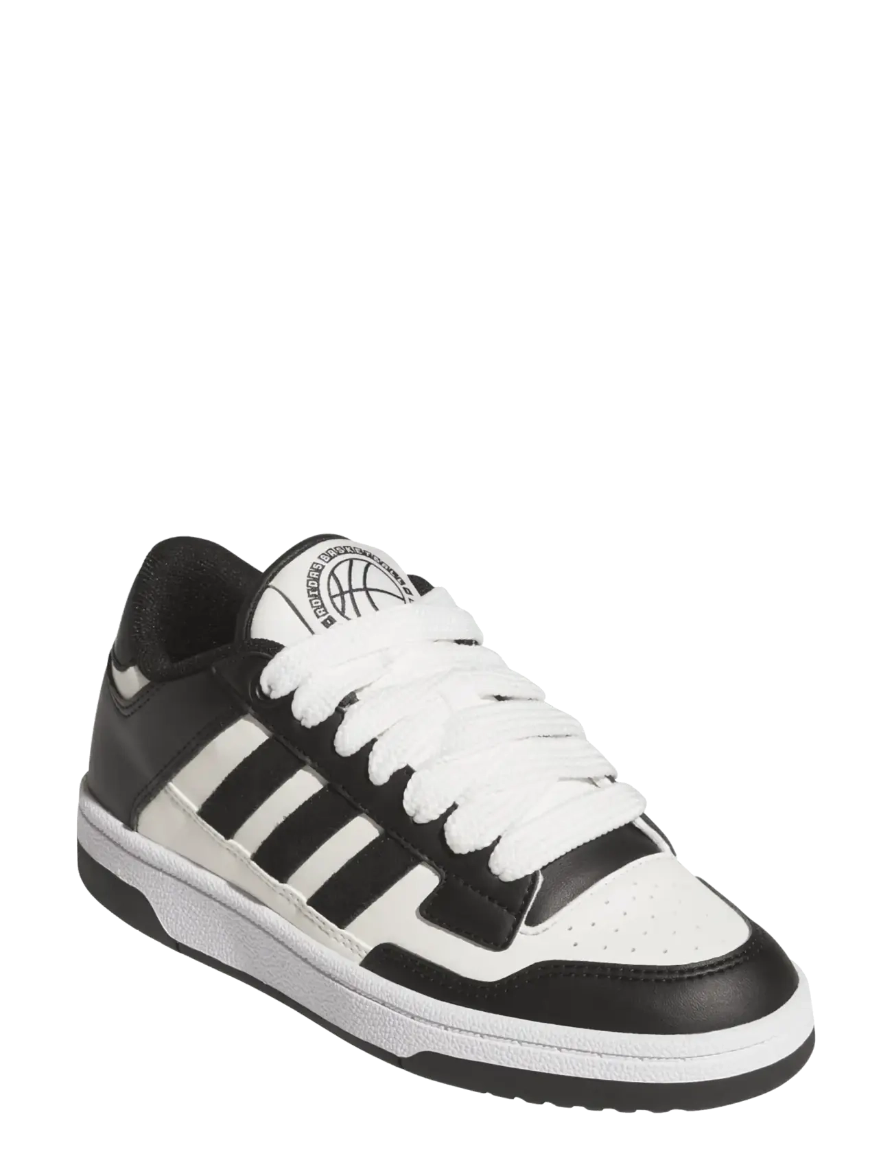 adidas Sportswear RAPID COURT LOW J - Sneakers - CBLACK/CLOWHI/FTWWHT / black