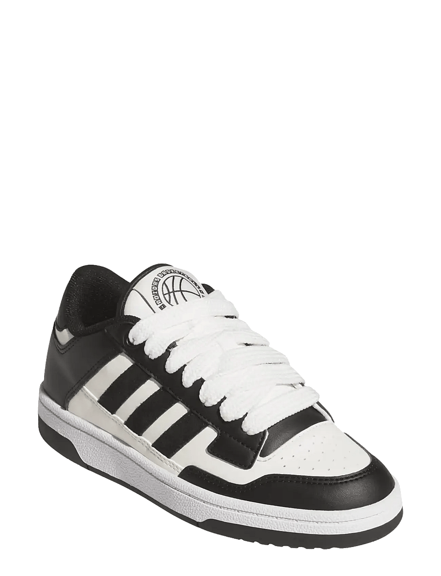 adidas Sportswear - RAPID COURT LOW J - lave sneakers - cblack/clowhi/ftwwht - 0