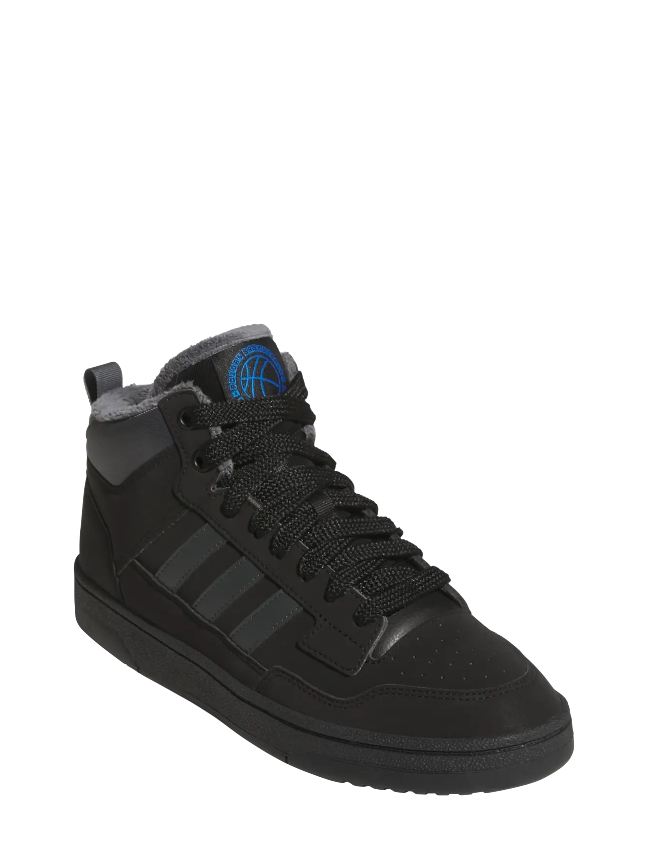 adidas Sportswear RAPID COURT MID WINTERIZED - Hoher Schnitt - CBLACK/GRESIX/BROYAL / black