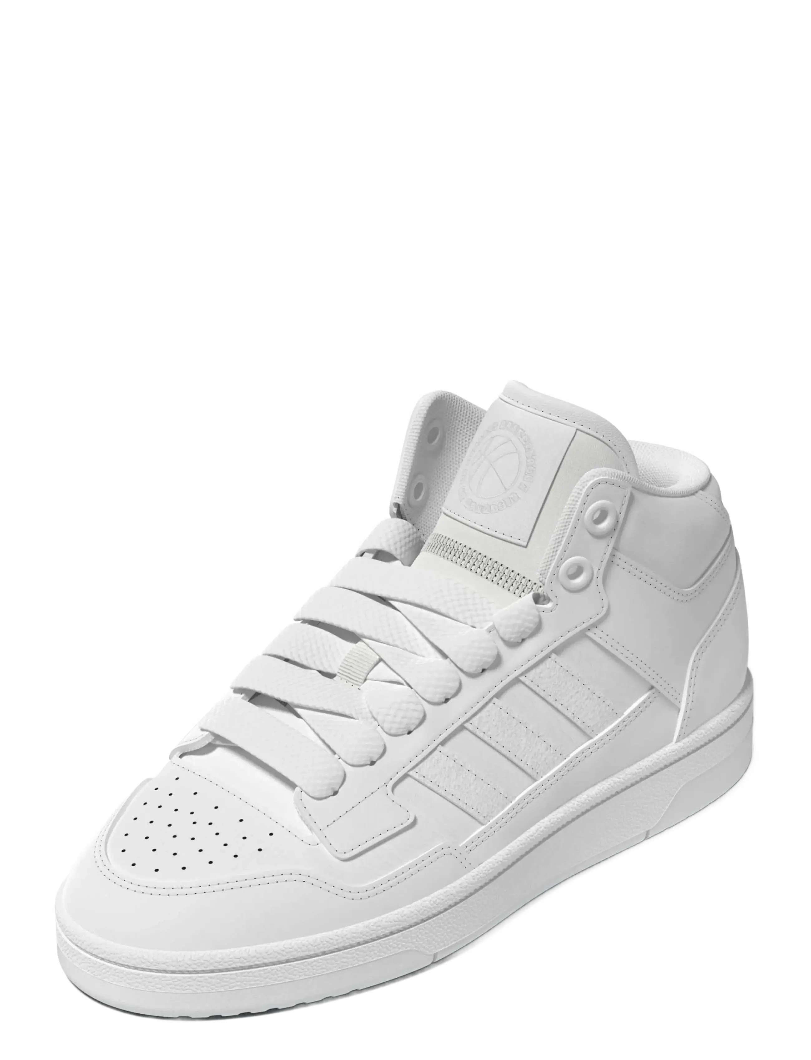 adidas Sportswear RAPID COURT MID J - Korkeavartiset tennarit - FTWWHT/CWHITE/FTWWHT / white