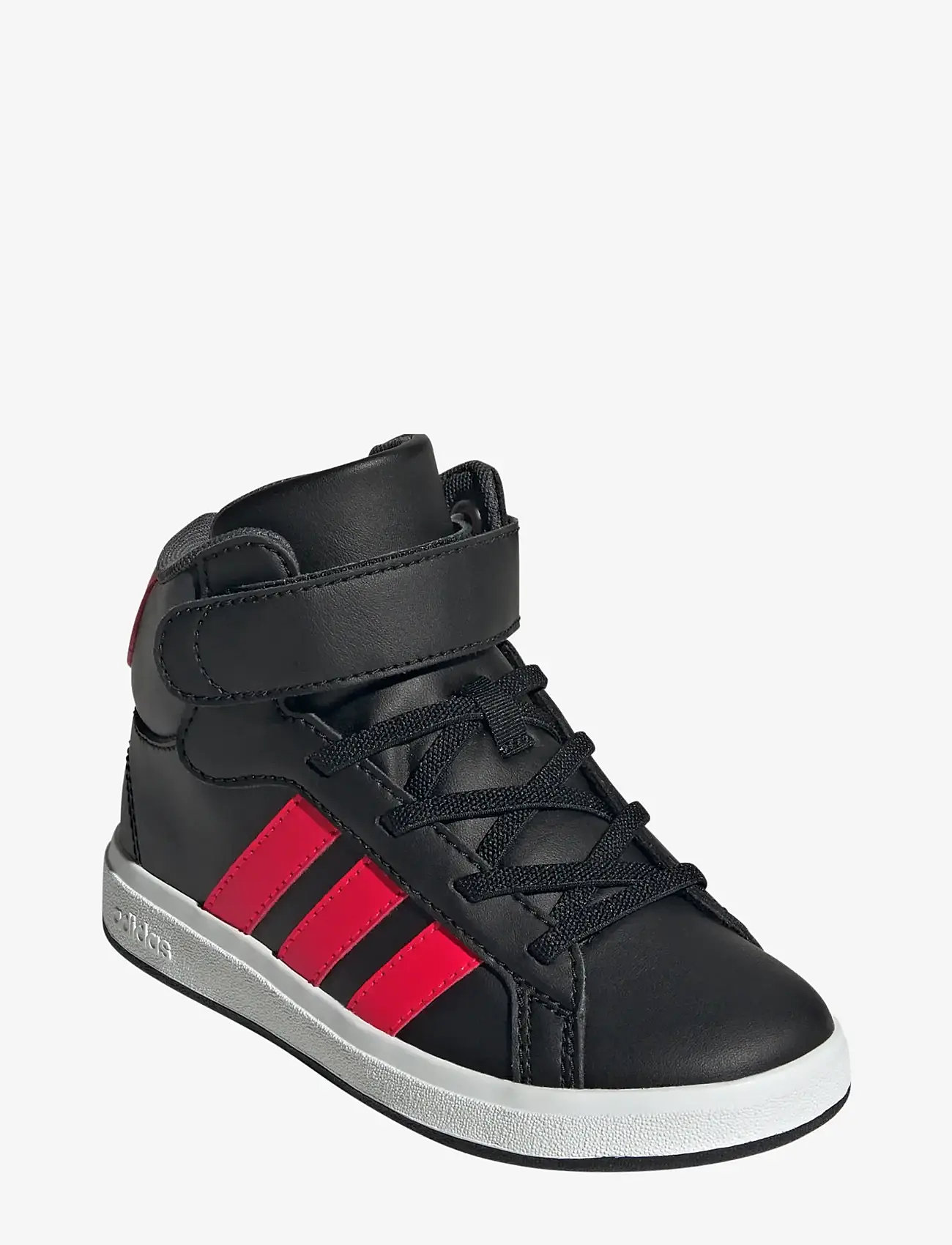 adidas Sportswear - GRAND COURT MID K - låga sneakers - cblack/lucred/gresix - 0