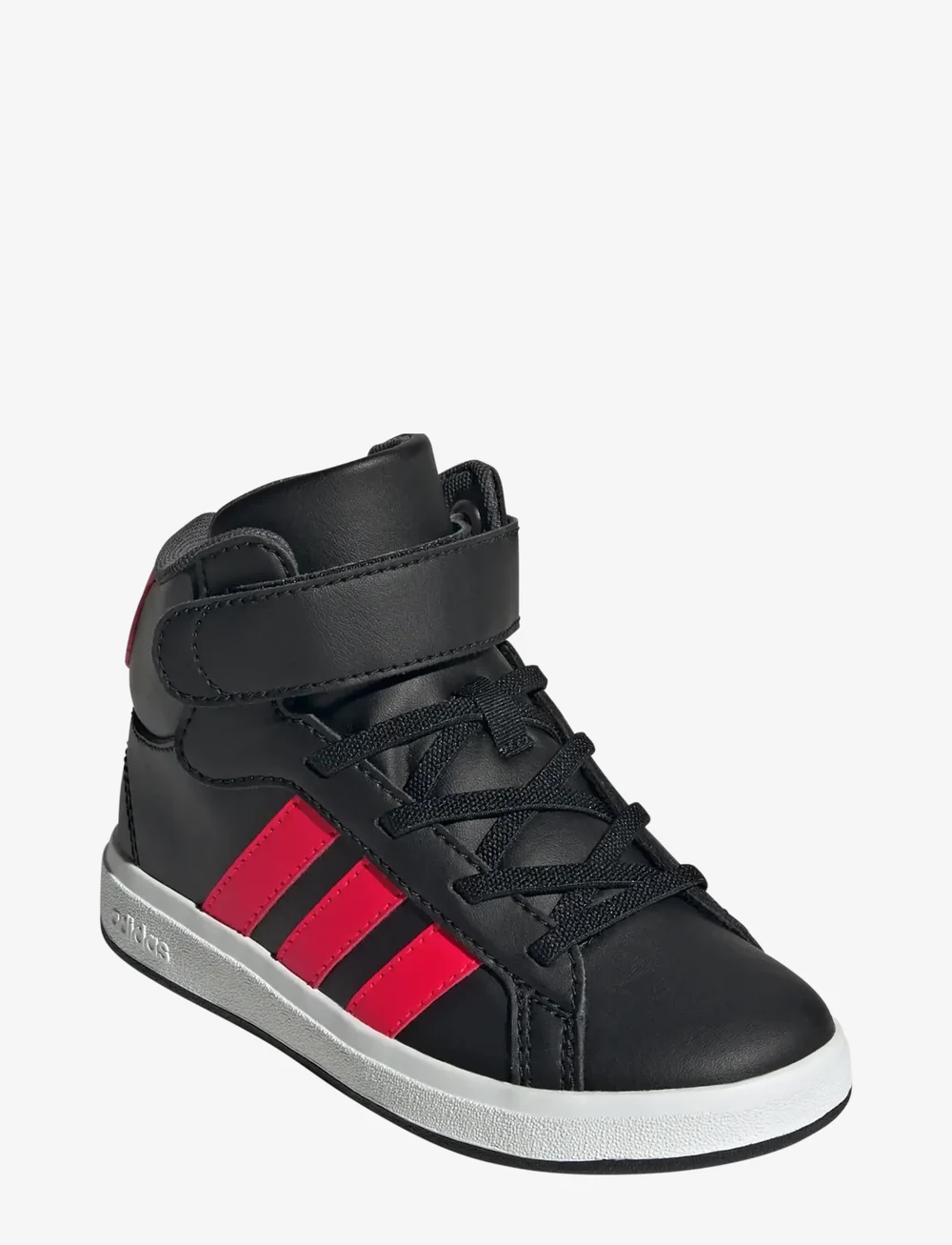 adidas Sportswear - GRAND COURT MID K - låga sneakers - cblack/lucred/gresix - 0