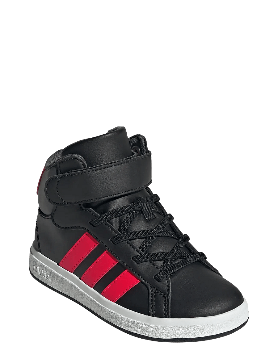 adidas Sportswear - GRAND COURT MID K - baskets basses - cblack/lucred/gresix - 0