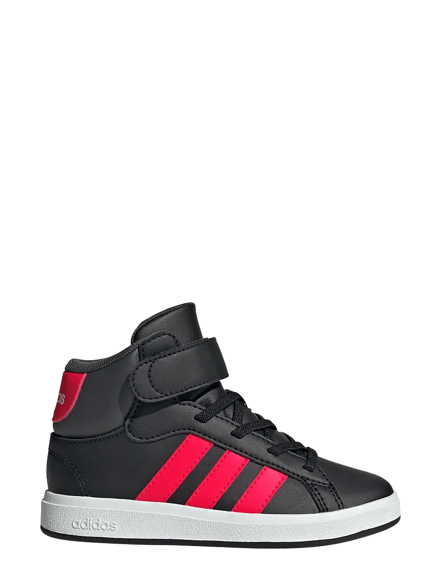 adidas Sportswear - GRAND COURT MID K - baskets basses - cblack/lucred/gresix - 1