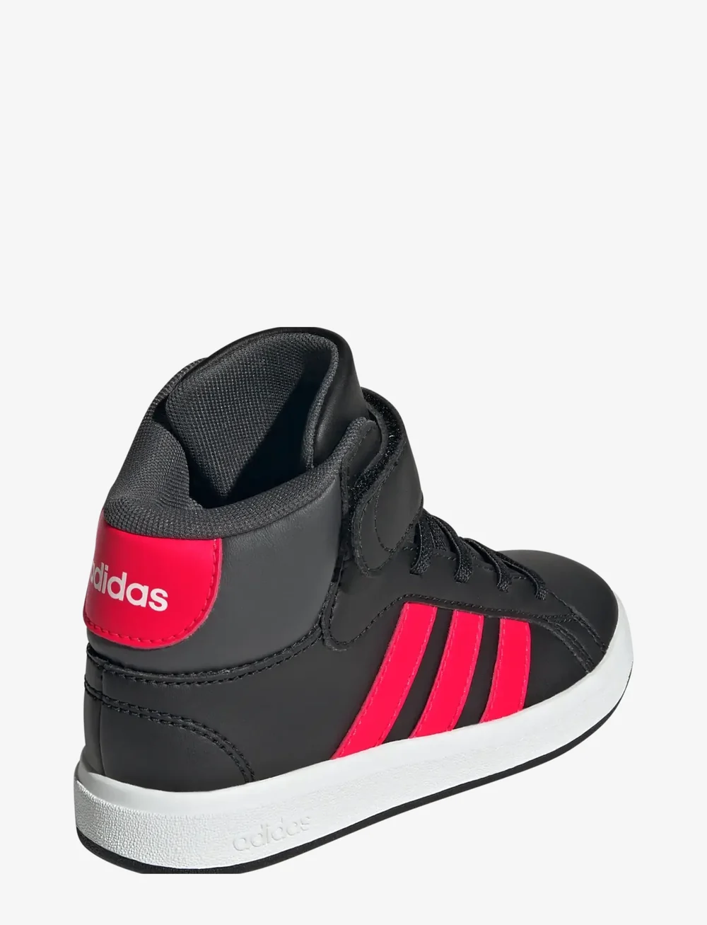 adidas Sportswear - GRAND COURT MID K - låga sneakers - cblack/lucred/gresix - 3