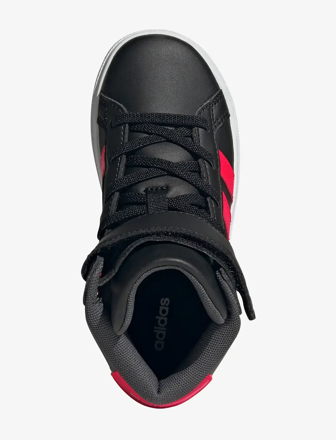 adidas Sportswear - GRAND COURT MID K - låga sneakers - cblack/lucred/gresix - 4