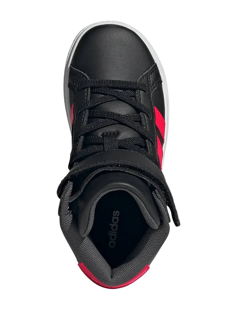 adidas Sportswear - GRAND COURT MID K - låga sneakers - cblack/lucred/gresix - 4