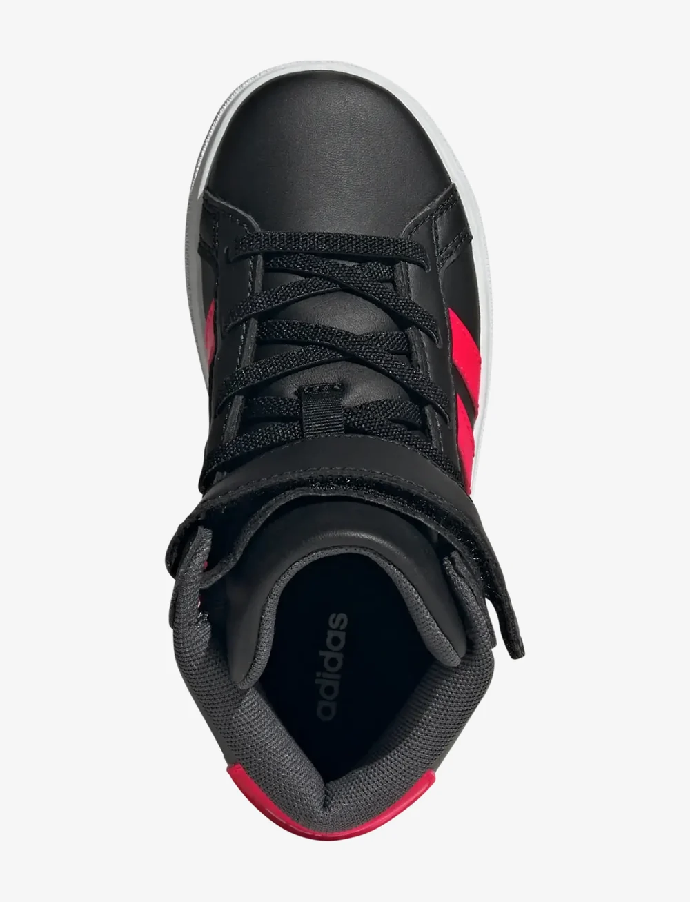 adidas Sportswear - GRAND COURT MID K - låga sneakers - cblack/lucred/gresix - 4