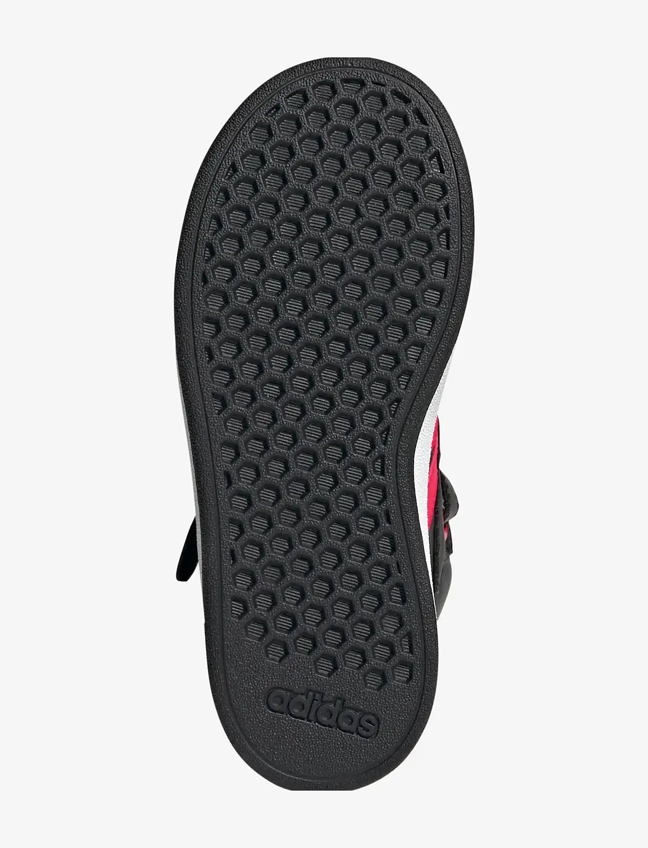 adidas Sportswear - GRAND COURT MID K - låga sneakers - cblack/lucred/gresix - 5