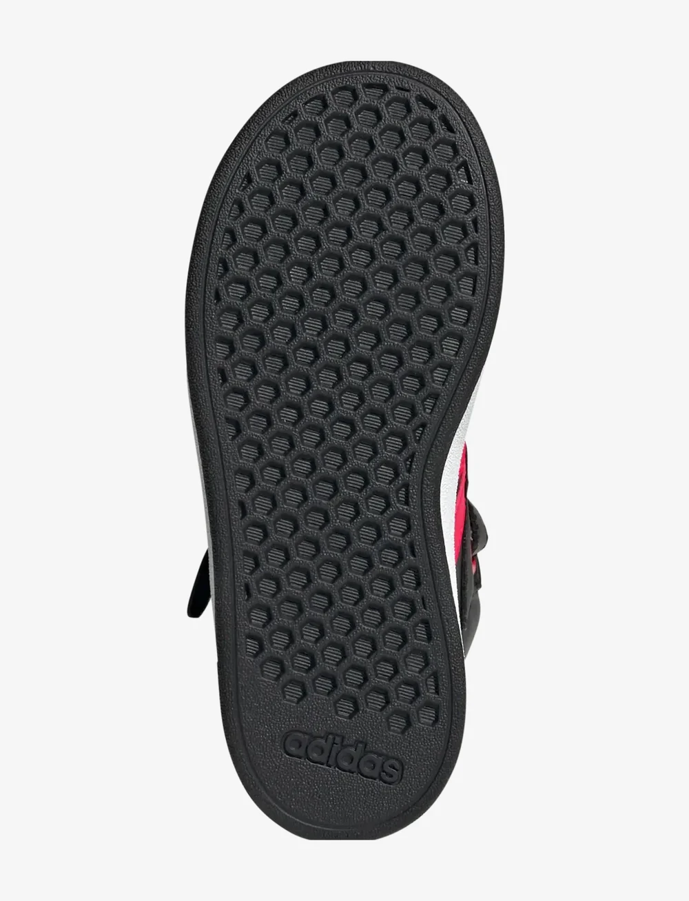 adidas Sportswear - GRAND COURT MID K - låga sneakers - cblack/lucred/gresix - 5